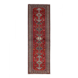 Hand knotted Persian shiraz runner 3'6"x12'6"