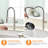 Touchless Kitchen Faucet With Motion Sensor Technology, Single Handle Brushed Nickel Finish, Stainless Steel Structure