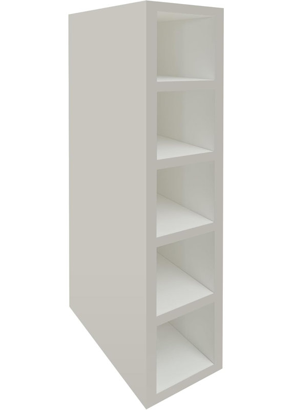 Wine Rack Cabinet Base or Wall Unit Made with 18mm MFC for Kitchen, Leaving room, Hotel, Restaurant (Smoke Green), Light Grey