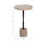 Table haute en travertin Braxton Comino-844963205