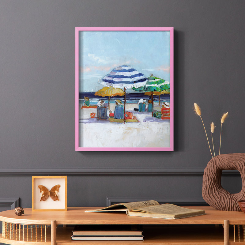 «A Day Dream II», reproduction encadrée - bois massif, Rose, H 10 po x l 8 po