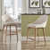 Loyd Upholstered Counter Stool with Solid Wood Frame