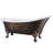 60" x 28" Clawfoot Soaking Acrylic Bathtub
