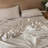 MooMee Gingham Duvet Cover Set 100% Washed Cotton Linen Like Lightweight-115836942-121465077