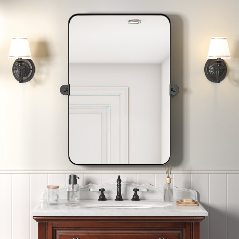 Izaya Metal Rectangle Mirror, 35.4" x 24"