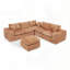 Canapé modulaire en L avec repose-pieds Modular Boucle-1204070981