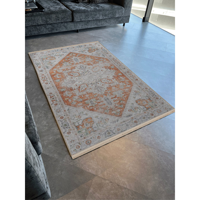 Tapis rectangulaire Vittorina, Tapis de couloir 2 pi 8 po x 9 pi 11 po