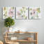 Sweet Petals and Leaves VI - Ensemble de 3 peintures sur toile tendue-1385199808