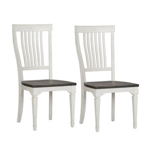 Scranton Slat Back Side Chair in White