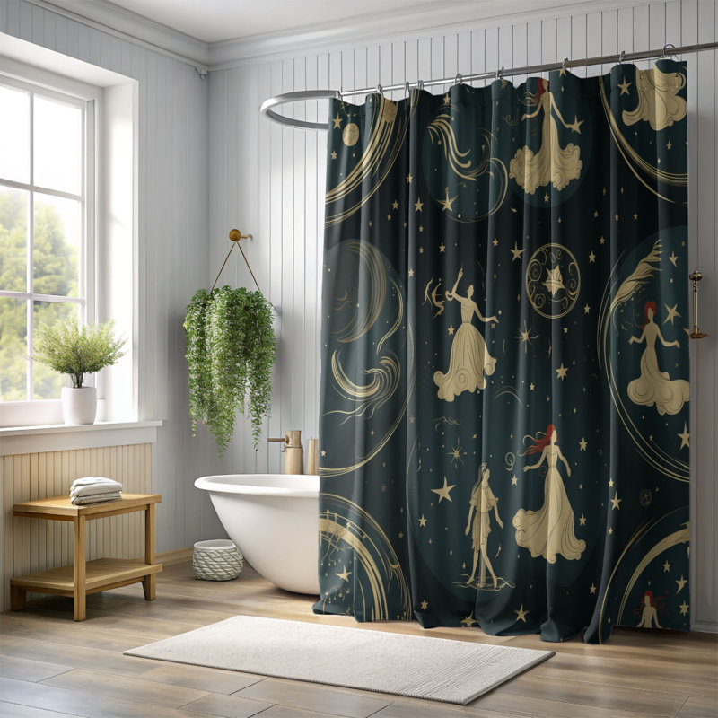 Rideau de douche Imon, H 74 po x l 71 po