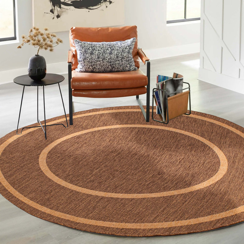 Tapis intérieur / extérieur Austa, Rond 6 pi 7 po