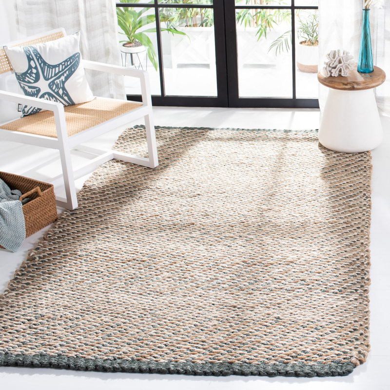 Auckland Handmade Flatweave Jute/Sisal Brown Area Rug, Rectangle 9' x 12'