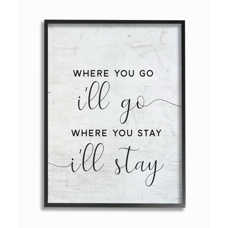 " I'll Go " by Lettered And Lined, 20" H x 16" W x 1.5" D, Wrapped Canvas