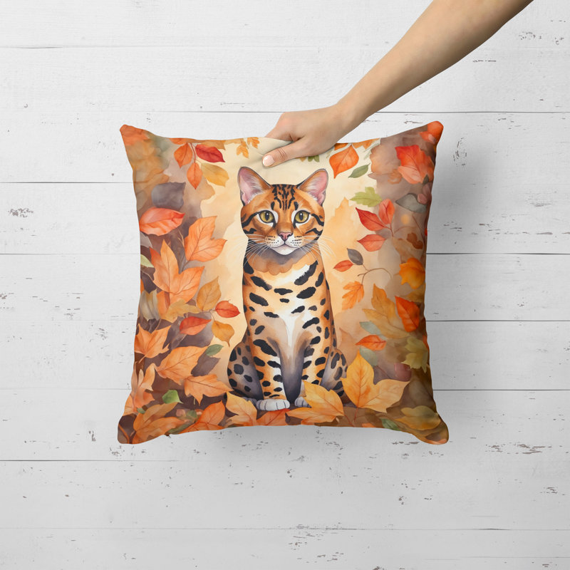 Coussin Bengal, Carré 18 po