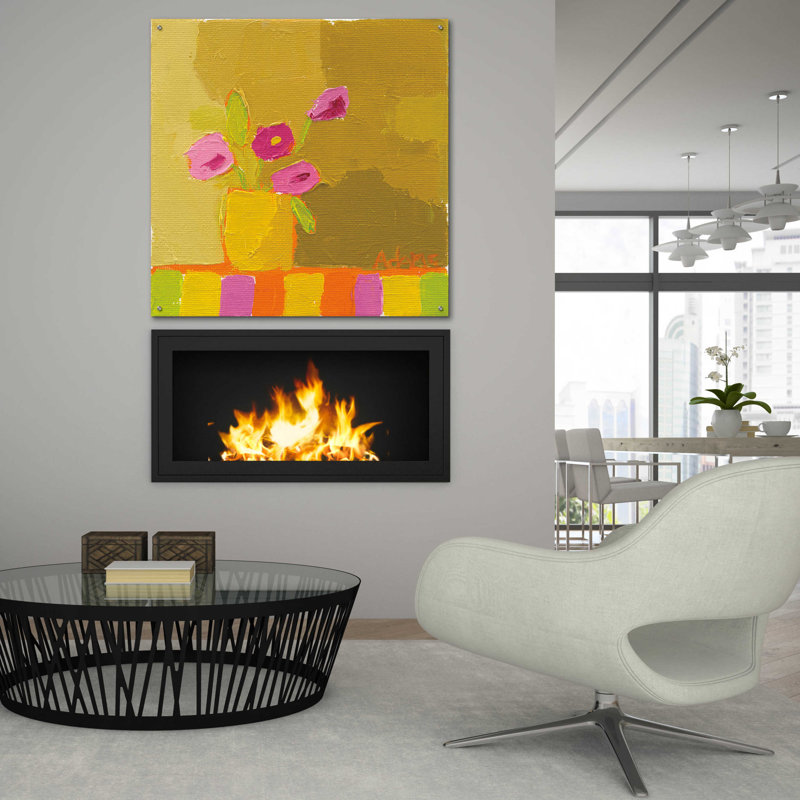"Vase jaune" par Phyllis Adams, H 36 po x l 36 po x P 0,2 po