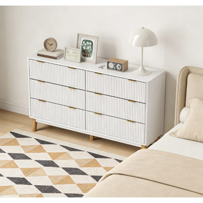 Closet Dresser,6 Drawer Double Dresser for Your Home