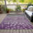 Machine Washable Indoor/Outdoor Xhevrie Purple Rug-271967375