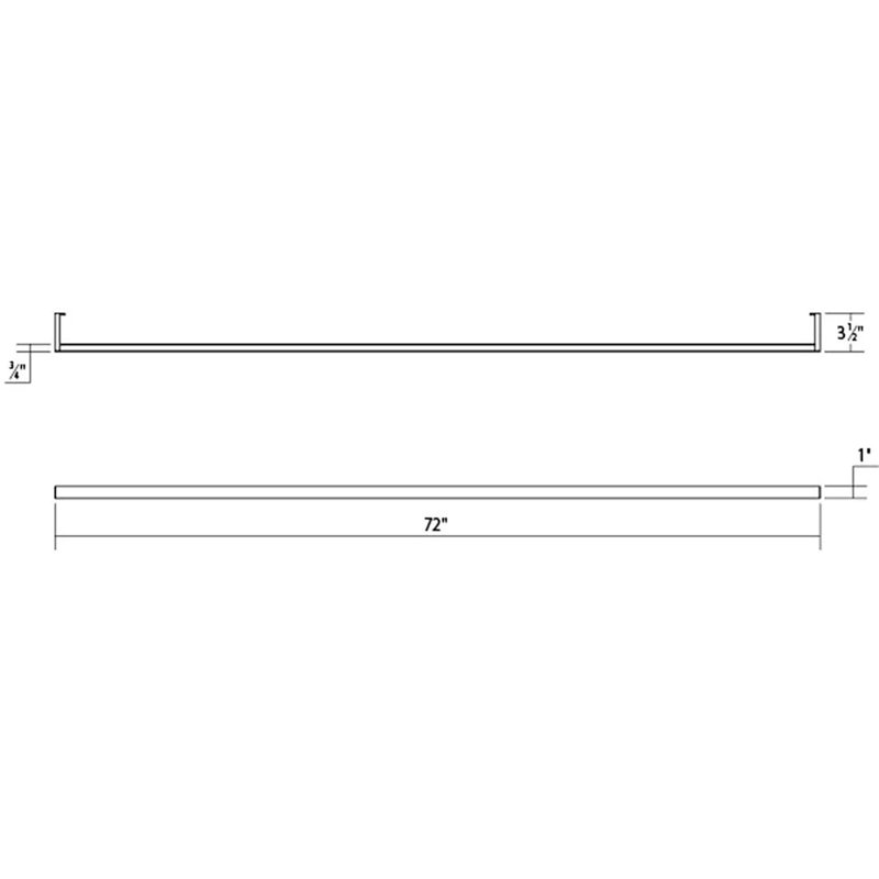 Thin-Line 2 - Light LED Bath Bar, Bright Satin Aluminum