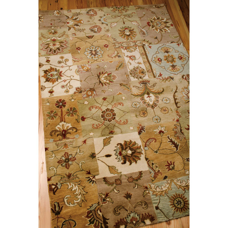 Philip Wool Floral Indoor Rug, Rectangle 7'9" x 9'9"