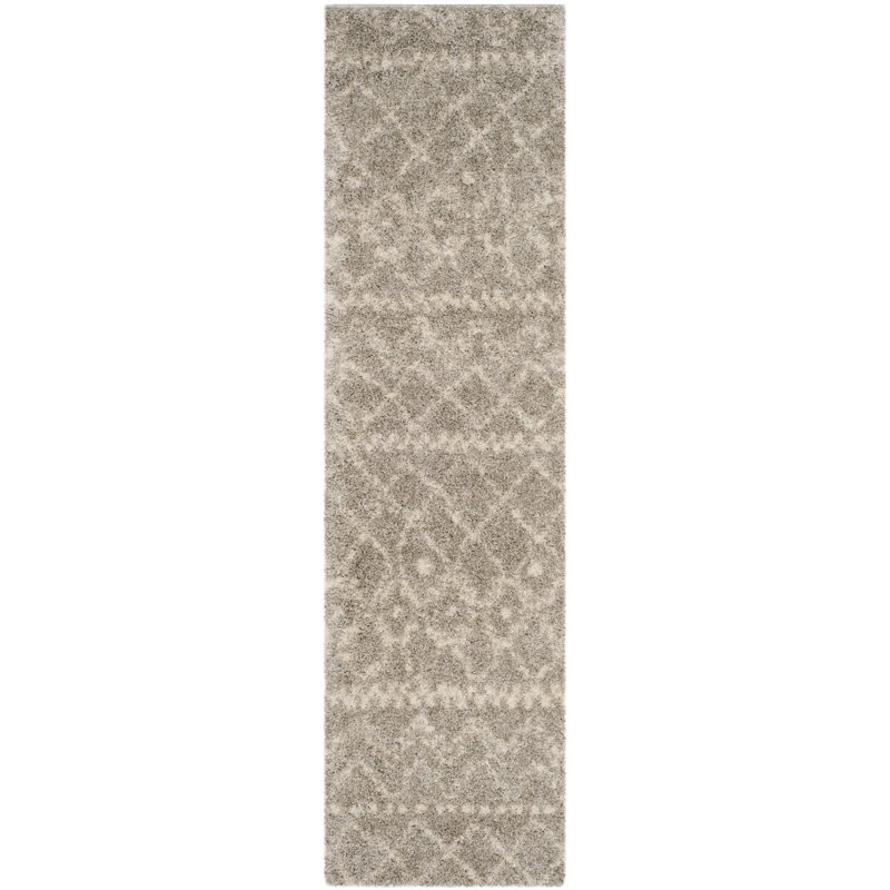 Quanah Geometric Hand Woven Area Rug, Runner 69 x 244 cm