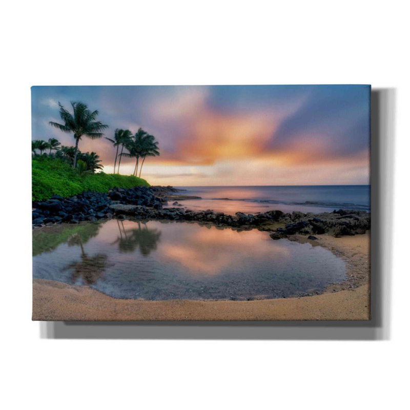 «Sunset Cove II» par Dennis Frates - reproduction de photo sur toile tendue, H 18 po x l 26 po x P 0,75 po