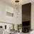 9-Light Modern Dimmable Raindrop Shape Thick Glass Pendant  Light