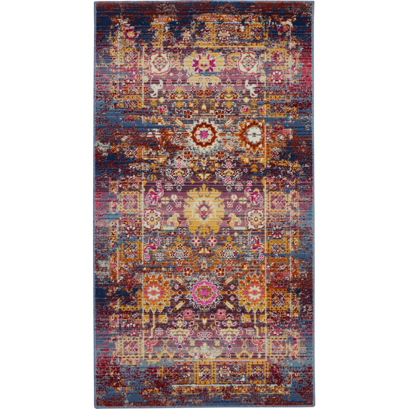 Holsworthy Oriental Area Rug, Rectangle 0.61 x 1.15cm