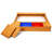 Gymax 47.5'' x 7'' Solid Wood Rectangle Sandbox