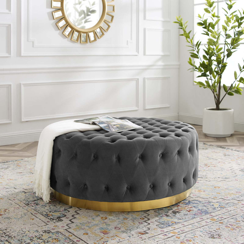 Repose-pieds Ensconce, gris