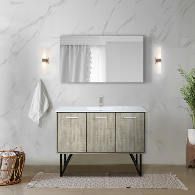 Bath Vanity, Cultured Marble Top and Brushed Nickel Faucet Set (NO SINK)