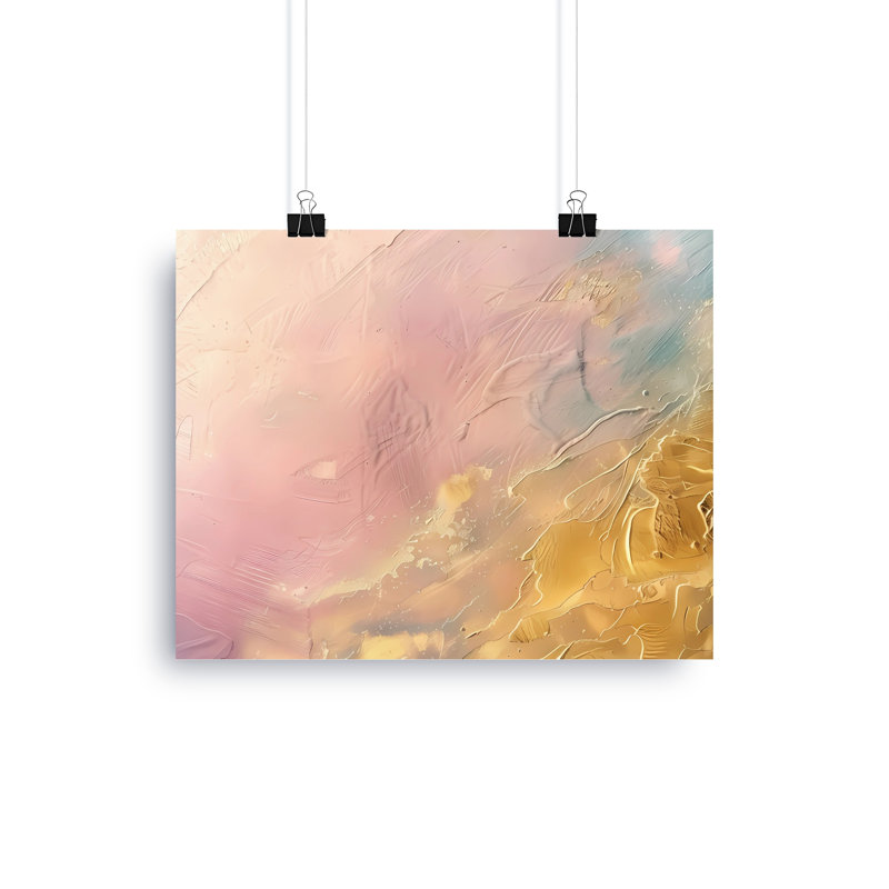 Abstract Wall Art, Canvas Print, Gold, Modern Art, Home Decor, Wrapped Canvas, 76.2 cm H x 101.6 cm W