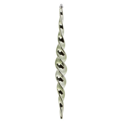 Shiny Spiral Icicle Christmas Ornament