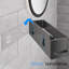 Étagère de douche sans perçage (ensemble de 5 pièces - gris)-1452023496