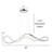 Germar Dimmable LED Modern Linear Chandelier