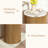 Round Side Table with Faux Marble Tabletop and Fluted Base-935891990