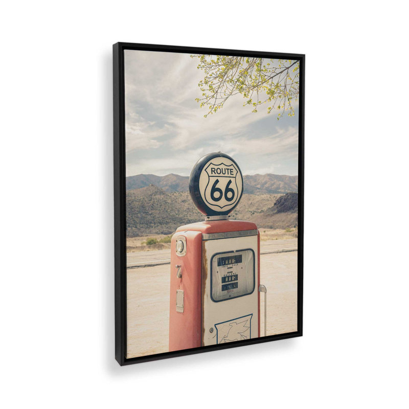 "Carburant", reproduction d'art sur toile, Cadre flottant noir satiné, 24 po x 36 po