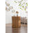 Coffee Table With Vertical Texture Relief Design