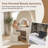 Medium White Makeup Vanity With Led Mirror And Drawer-32431394