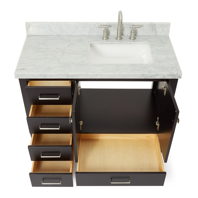 Ensemble de meuble-lavabo simple 43 po Cambridge, Espresso