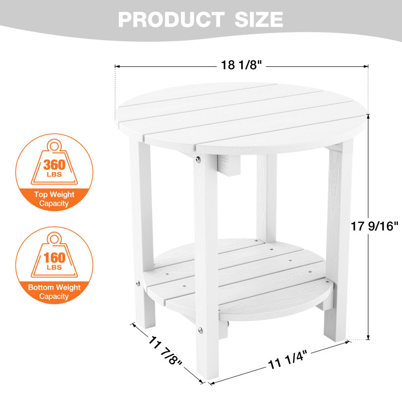 Oversized Adirondack 3 Piece Seating Group, White