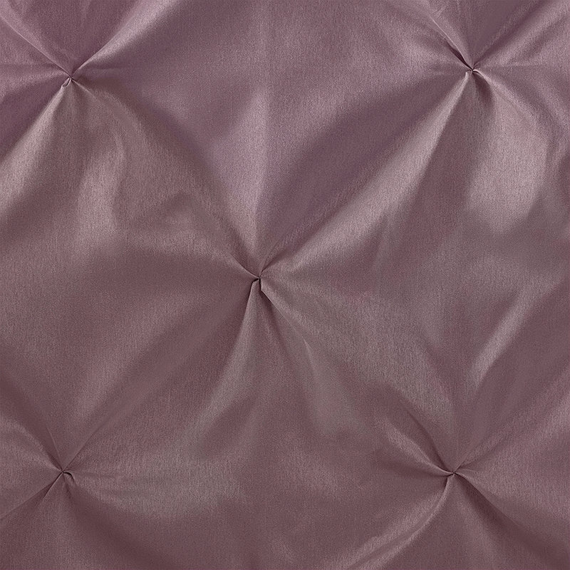 Rideau de douche capitonné semi-transparent (72 x 72 po) 1PCS, Mauve