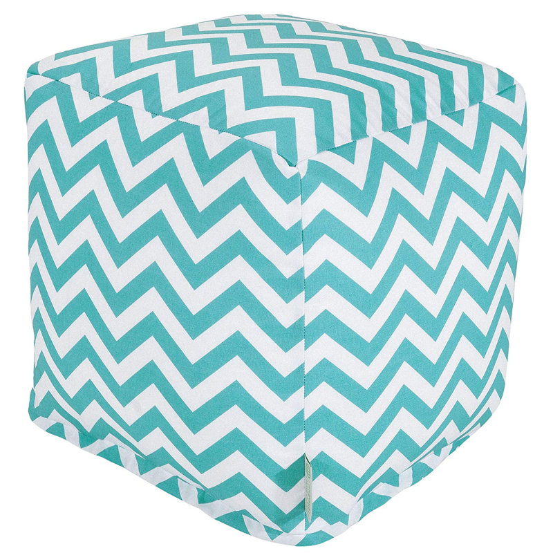 Blisston Outdoor Ottoman, Teal