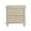 Table de chevet 1Pc avec façades de tiroir texturées