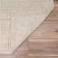 Tapis en jute / sisal beige tissé à la machine de couleur unie Beason-83890071