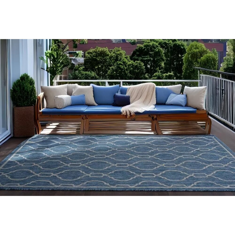 Tapis d'extérieur Bohemian Medallion, Rectangle 5 pi 3 po x 7 pi 3 po
