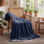 Couverture en flanelle de lits pour lit simple / simple TG pour fille, couverture douce et confortable 300 GSM pour dortoir et décoration intérieure, bleu, cadeau toutes saisons-116397913-116397907