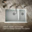 Whitehaven® 36" L x 22" W Double Basin Farmhouse Kitchen Sink-10397026