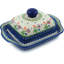 Spring Flowers Stoneware Butter Dish