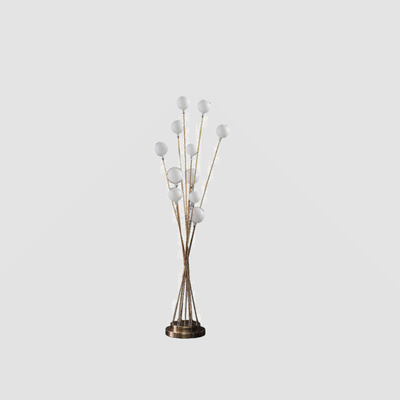 Mechaela 46'' LED Novelty Floor Lamp, Yellow Gold