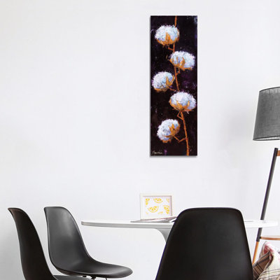 Cotton Branch by Olena Bogatska - Wrapped Canvas Painting